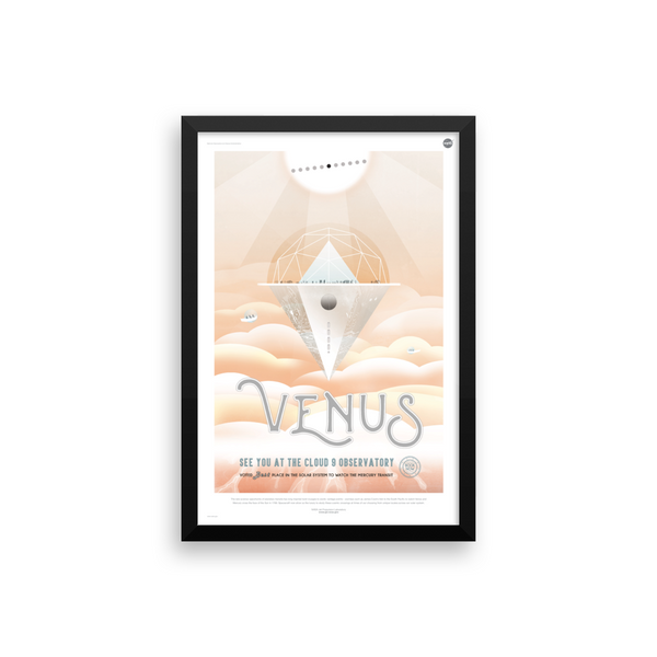 Venus: See You at the Cloud 9 Observatory - NASA JPL Space Tourism Poster