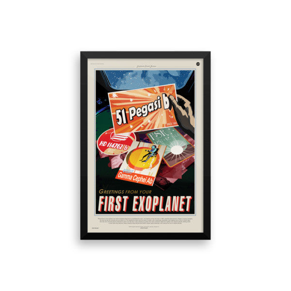 51 Pegasi b - Greetings From Your First Exoplanet - NASA JPL Space Travel Poster