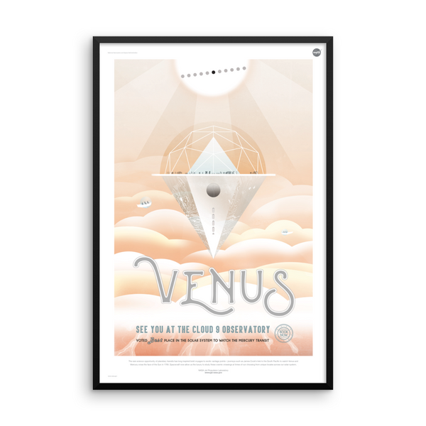 Venus: See You at the Cloud 9 Observatory - NASA JPL Space Tourism Poster